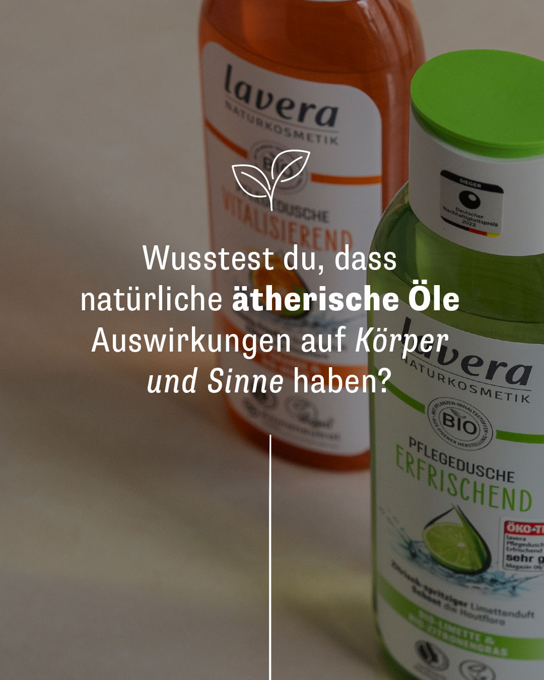 Lavera Pflege-Duschgel Mit Conditioner – PH-neutral, Mit Bio-Orange & Minze, Für Empfindliche Haut