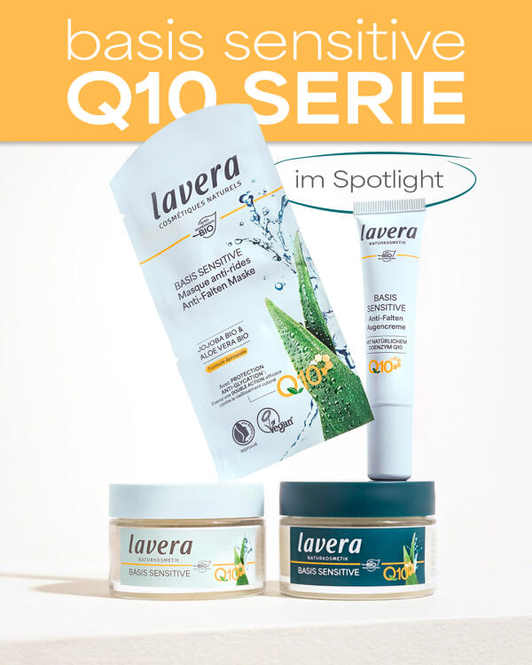 basis sensitive Anti-Falten Maske Q10 | lavera  lavera Naturkosmetik